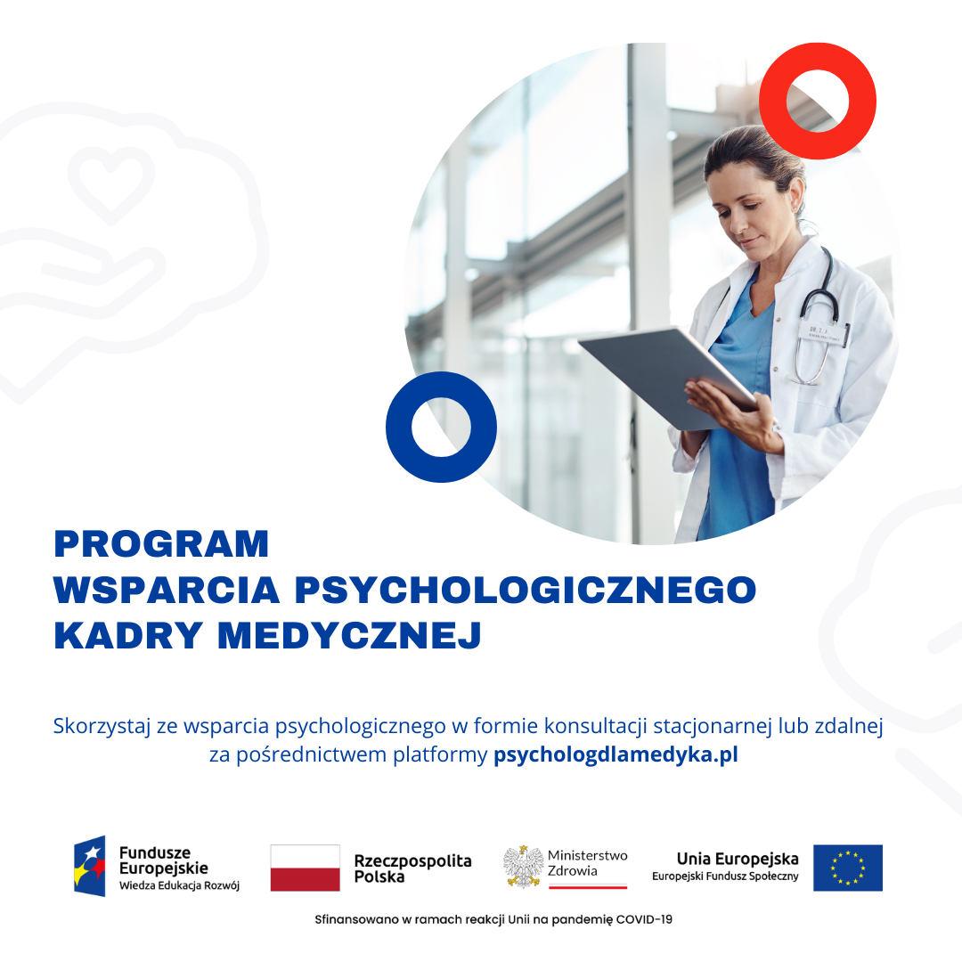 Program wsparcia psychologicznego kadry medycznej!