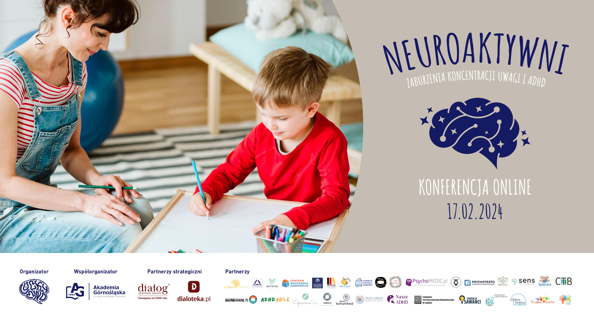 Konferencja “NeuroAKTYWNI – ZABURZENIA KONCENTRACJI I ADHD”