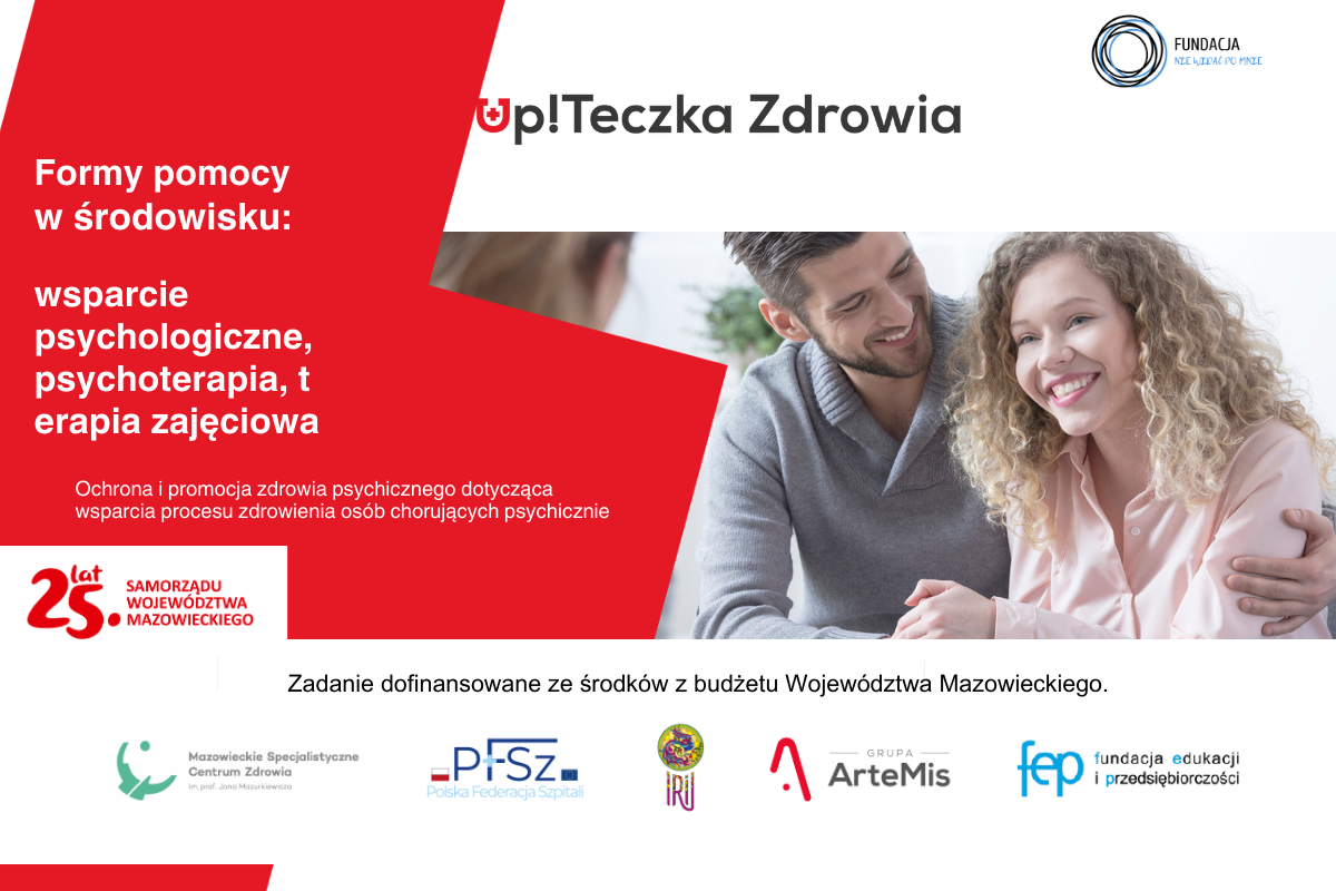 Formy pomocy w środowisku: wsparcie psychologiczne, psychoterapia, terapia zajęciowa