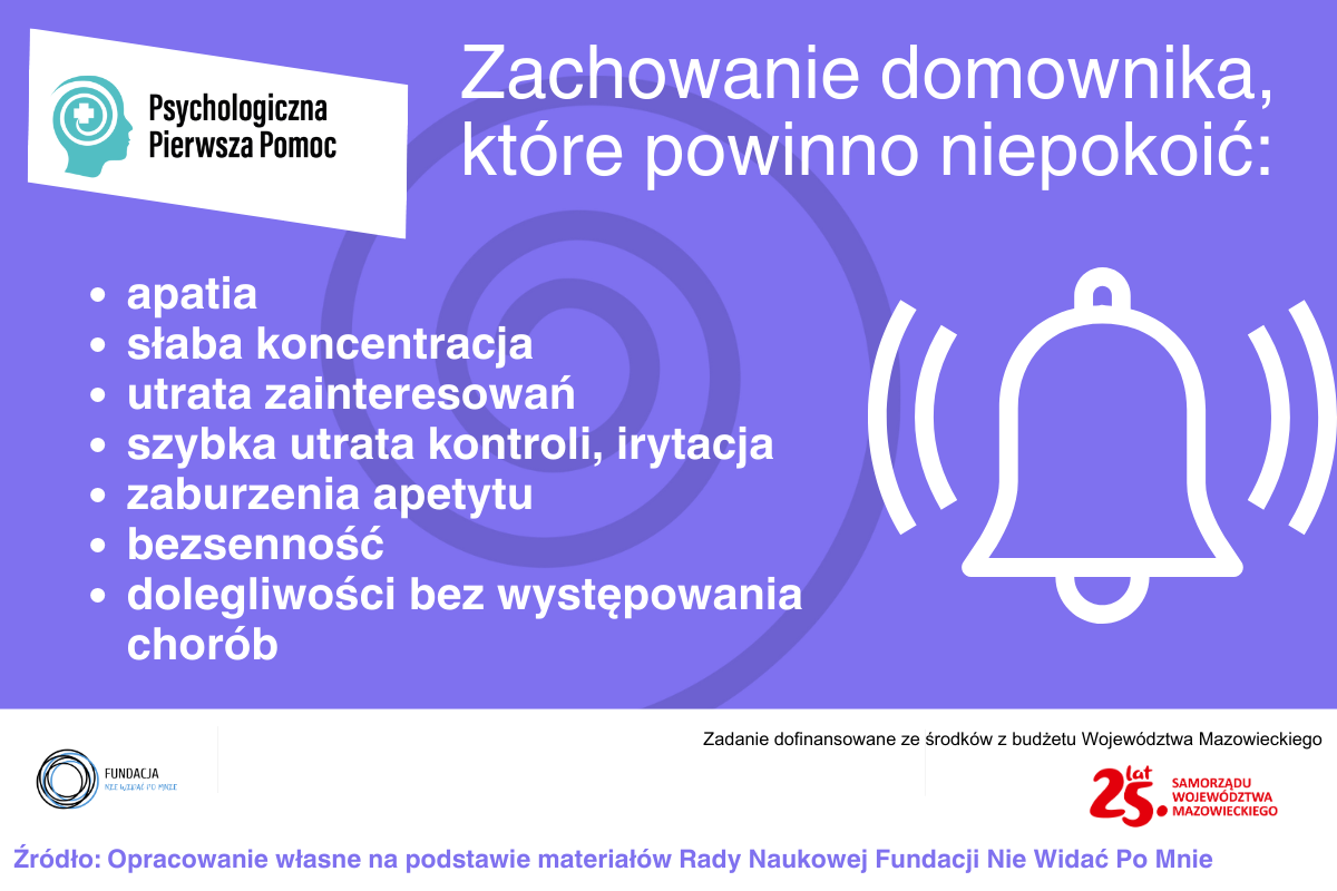 Osoba w kryzysie - co powinno niepokoić w zachowaniu domownika