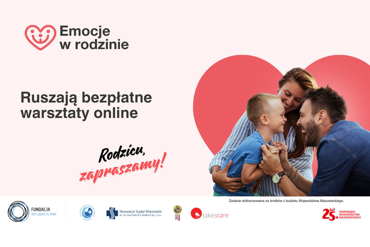 Spotkania warsztatowe online dla rodziców przedszkolaków i uczniów szkół podstawowych