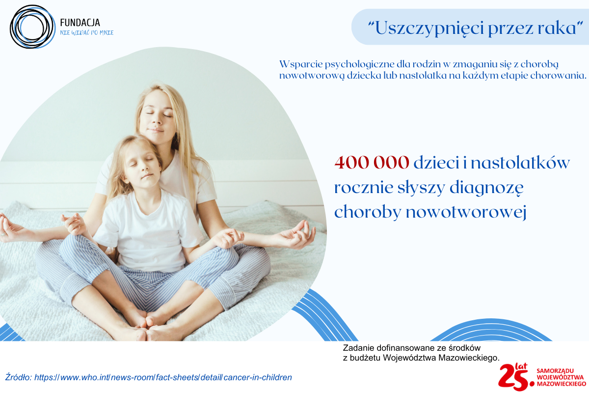 Psychoonkologia - Uszczypnięci przez raka liczba zachorowań dzieci