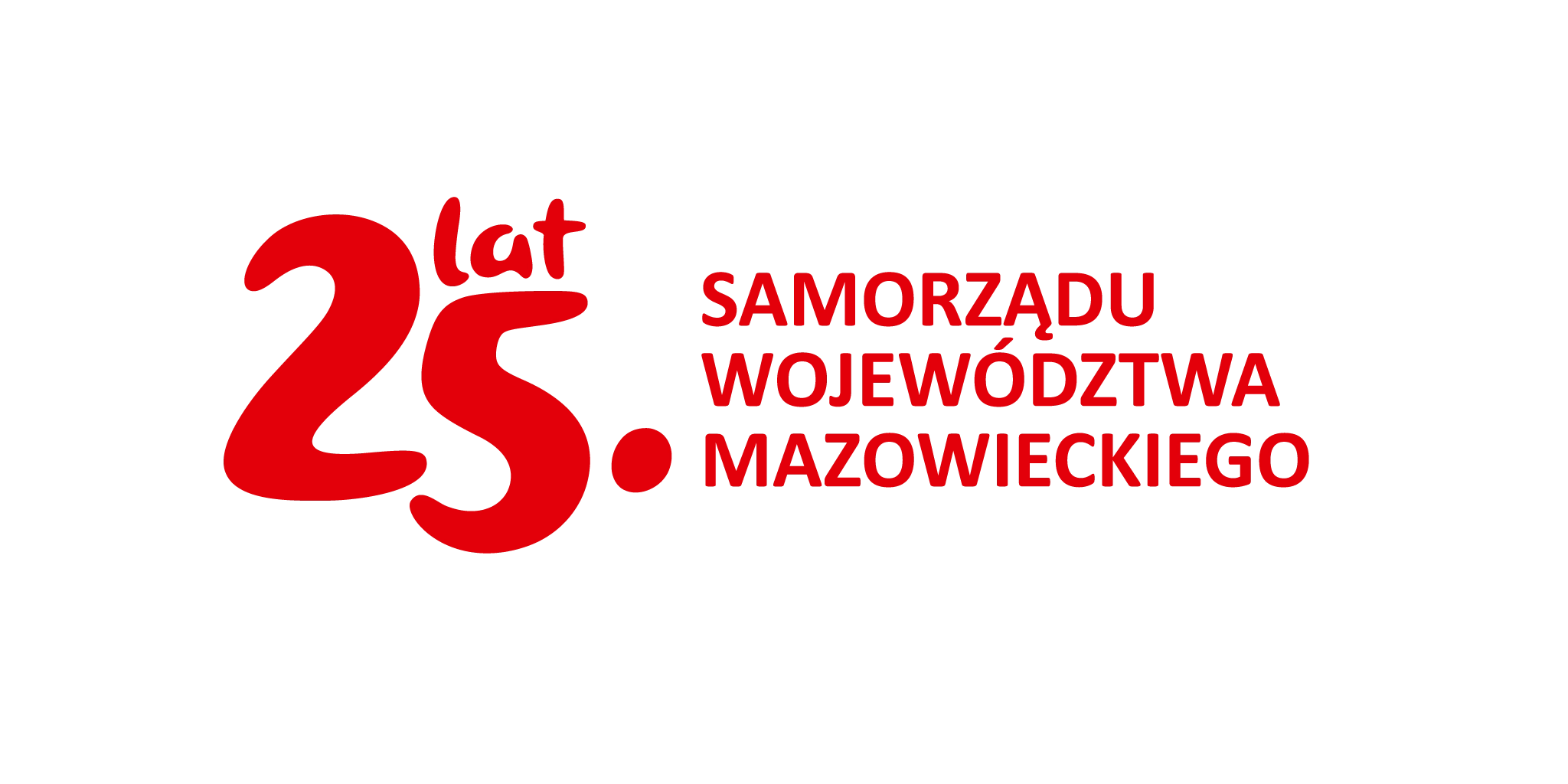 Województwo Mazowieckie logo 25 lat swm poziomy