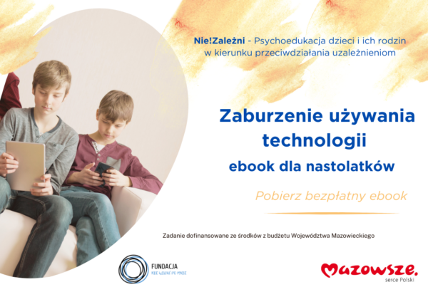 Zaburzenia używania nowych technologii - ebook dla dzieci i młodzieży - dzieci z telefonami w ręku