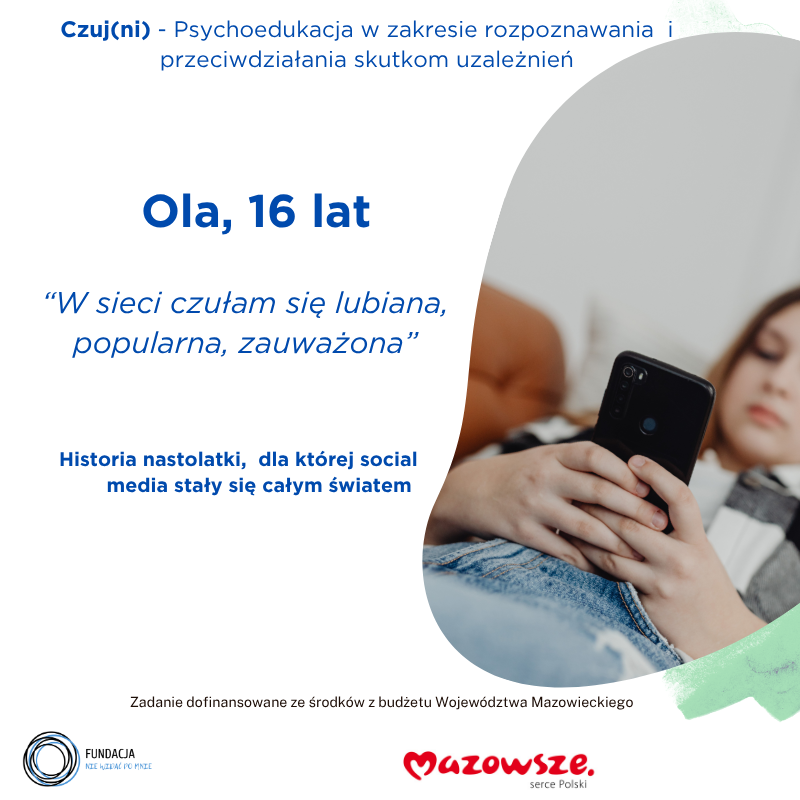 Ola, 16 lat – historia nastolatki, dla której Internet stał się całym światem
