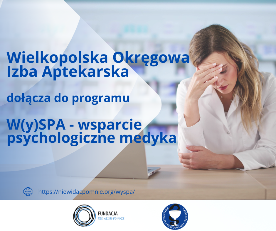 Fundacja Nie Widać Po Mnie dla członków Wielkopolskiej Okręgowej Izby Aptekarskiej