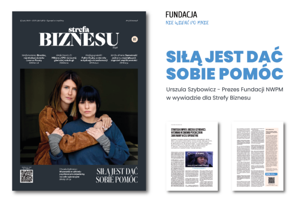 Urszula Szybowicz w „Strefie Biznesu” o misji Fundacji, kampanii „A kuku” i 5 latach zamieniania wyzwań w cele.
