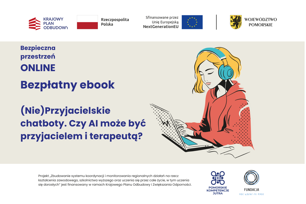 Bezpłatny ebook: (Nie)Przyjacielskie chatboty. Czy AI może być przyjacielem i terapeutą?