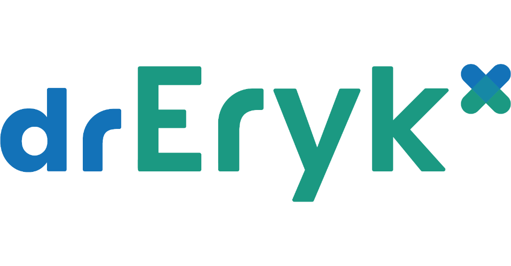 Dr Eryk oprogramowanie medyczne dla przychodni gabinetów prywatnych gabinetów NFZ logo transparent